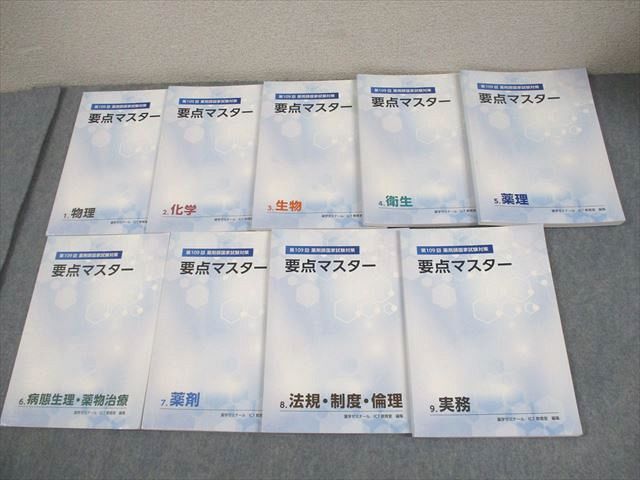 薬学ゼミナール 第109回 薬剤師国家試験対策 要点マスター 2024年合格