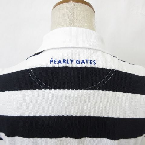 美品　パーリーゲイツ　スヌーピー　ボーダー　ポロシャツ reonard_1-240001174192