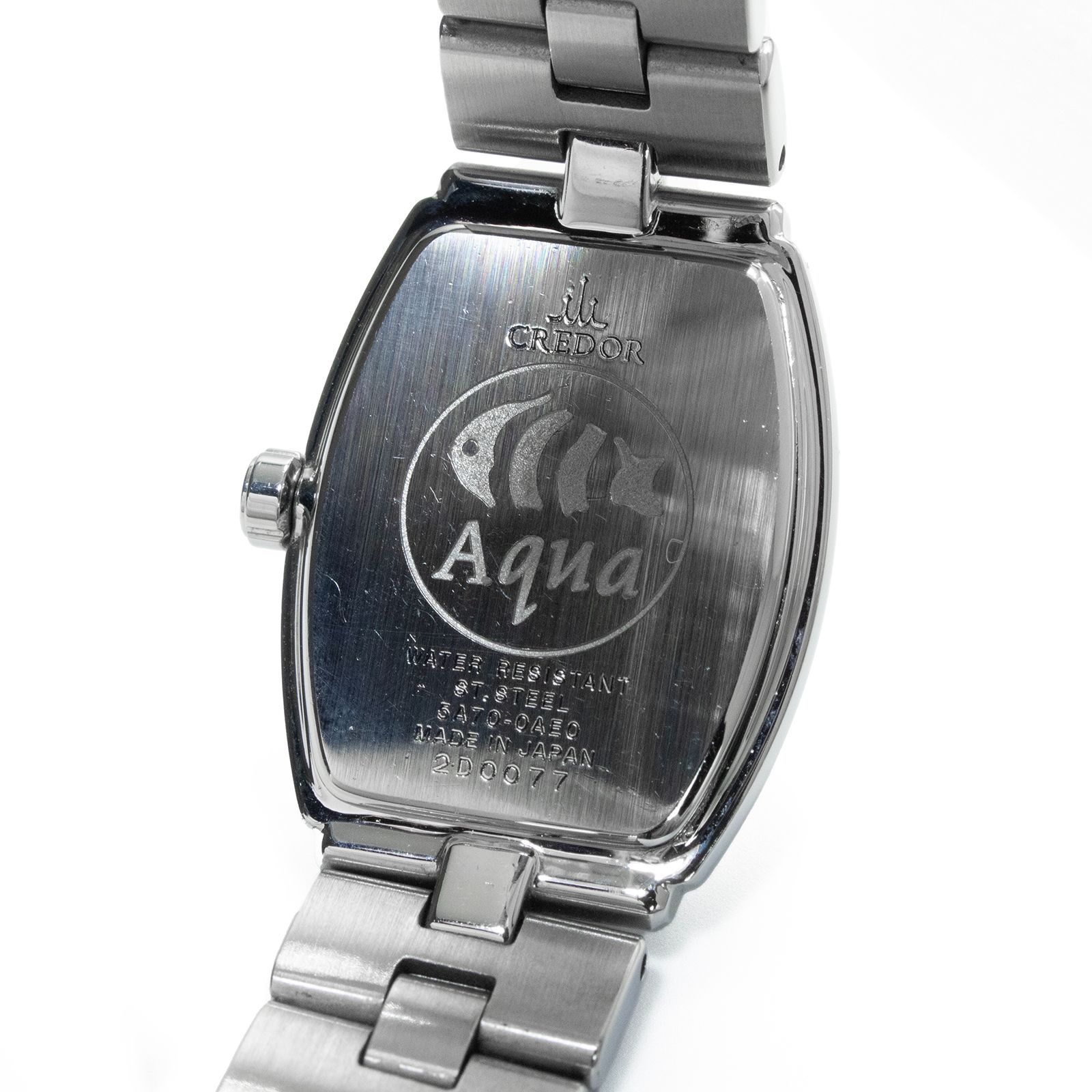 ジャンク　セイコー　クレドール　5a70-0ae0　アクア　レディース SEIKO セイコー 5A70-0AE0 クレドール シグノ アクア 腕時計