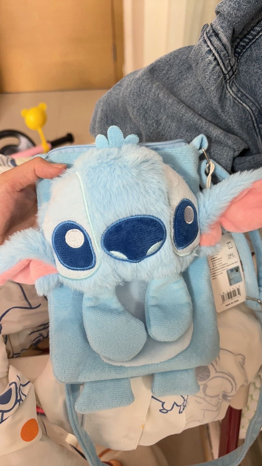 Disney ディズニー スティッチ ぬいぐるみ スマホショルダー