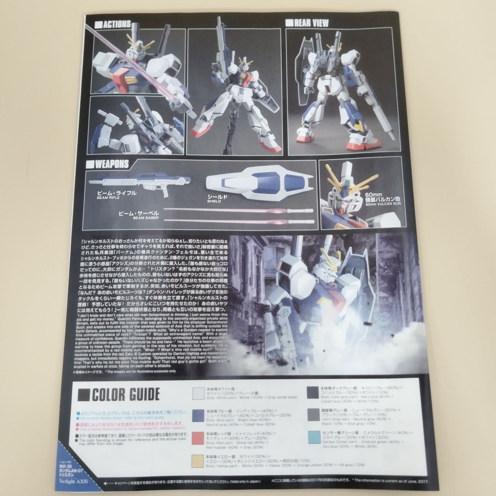 S13250】ガンプラ HG HGUC ガンダムトリスタン 未組立 - メルカリ