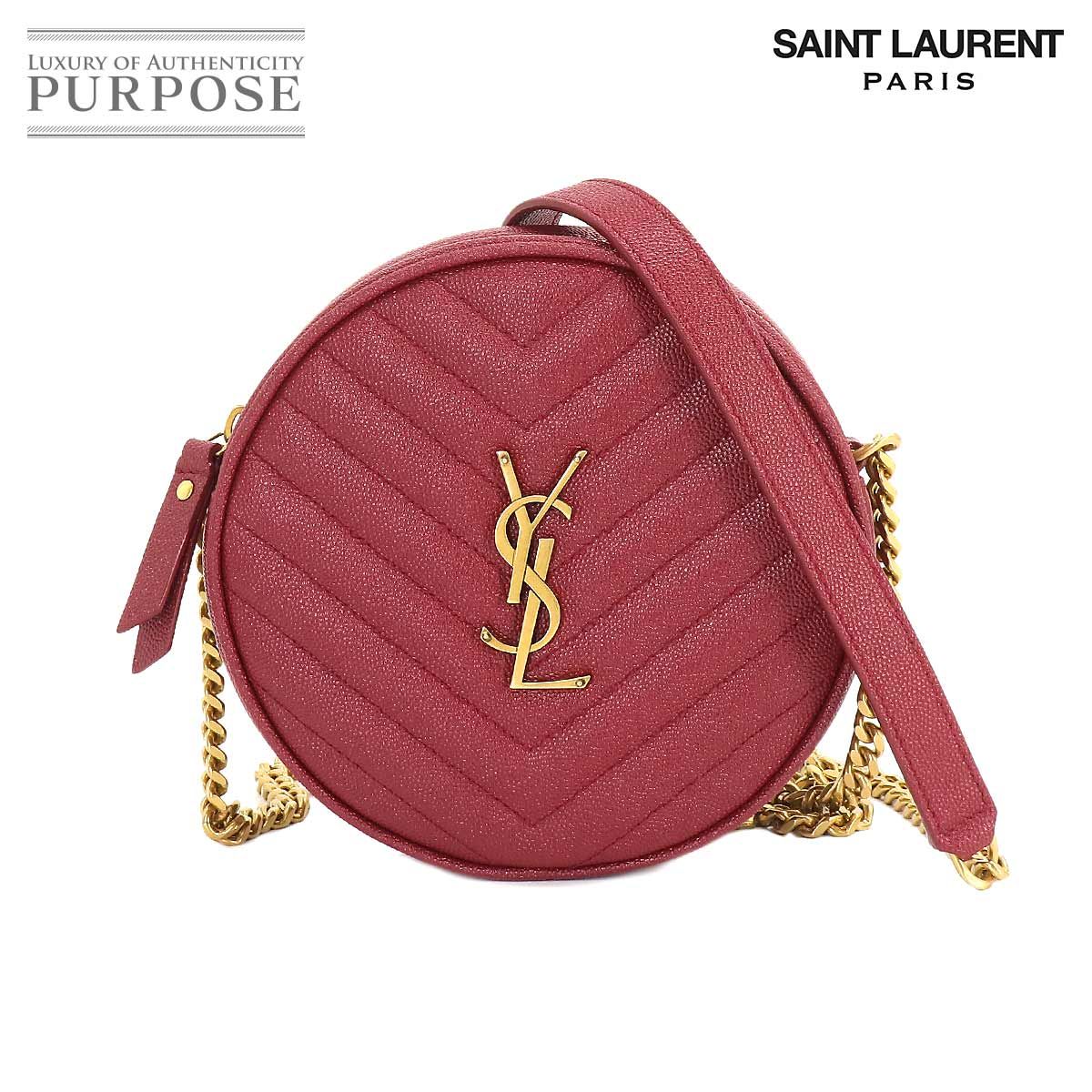 質店（未使用　展示品）サンローランパリ SAINT LAURENT PARIS カーフレザー カメラバッグ ショルダーバッグ 斜め掛け ブラック 黒 582673 牛革