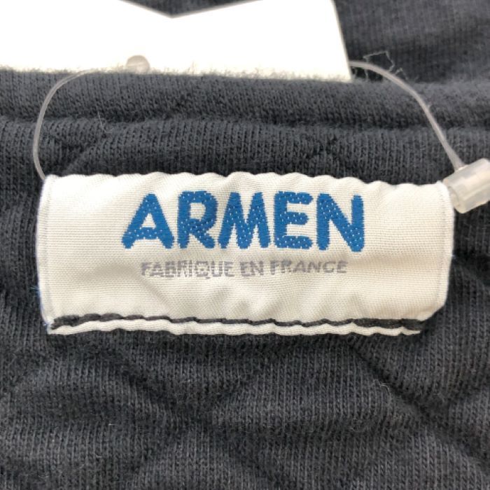 アーメン ARMEN コットンキルト ノーカラージャケット サイズ0 S相当