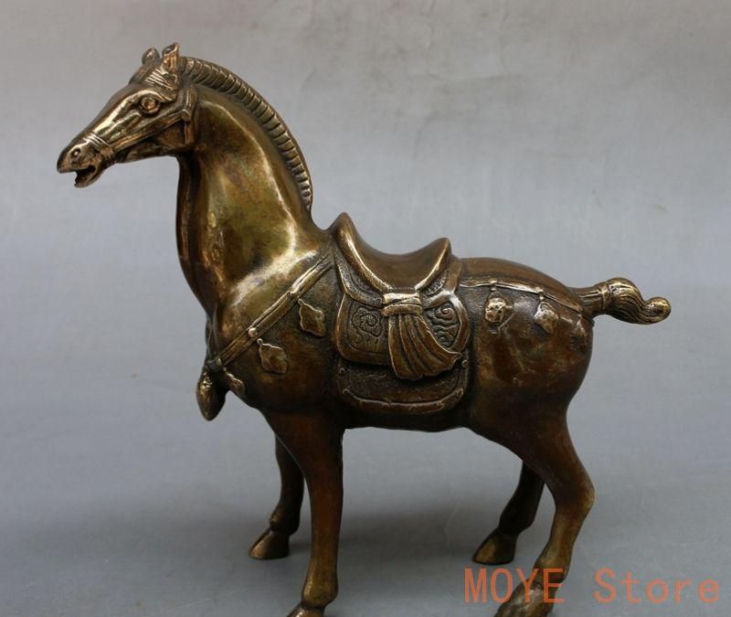 金属製 馬の置物 ブラウン 馬の置物◾️ 銅器か鉄のような