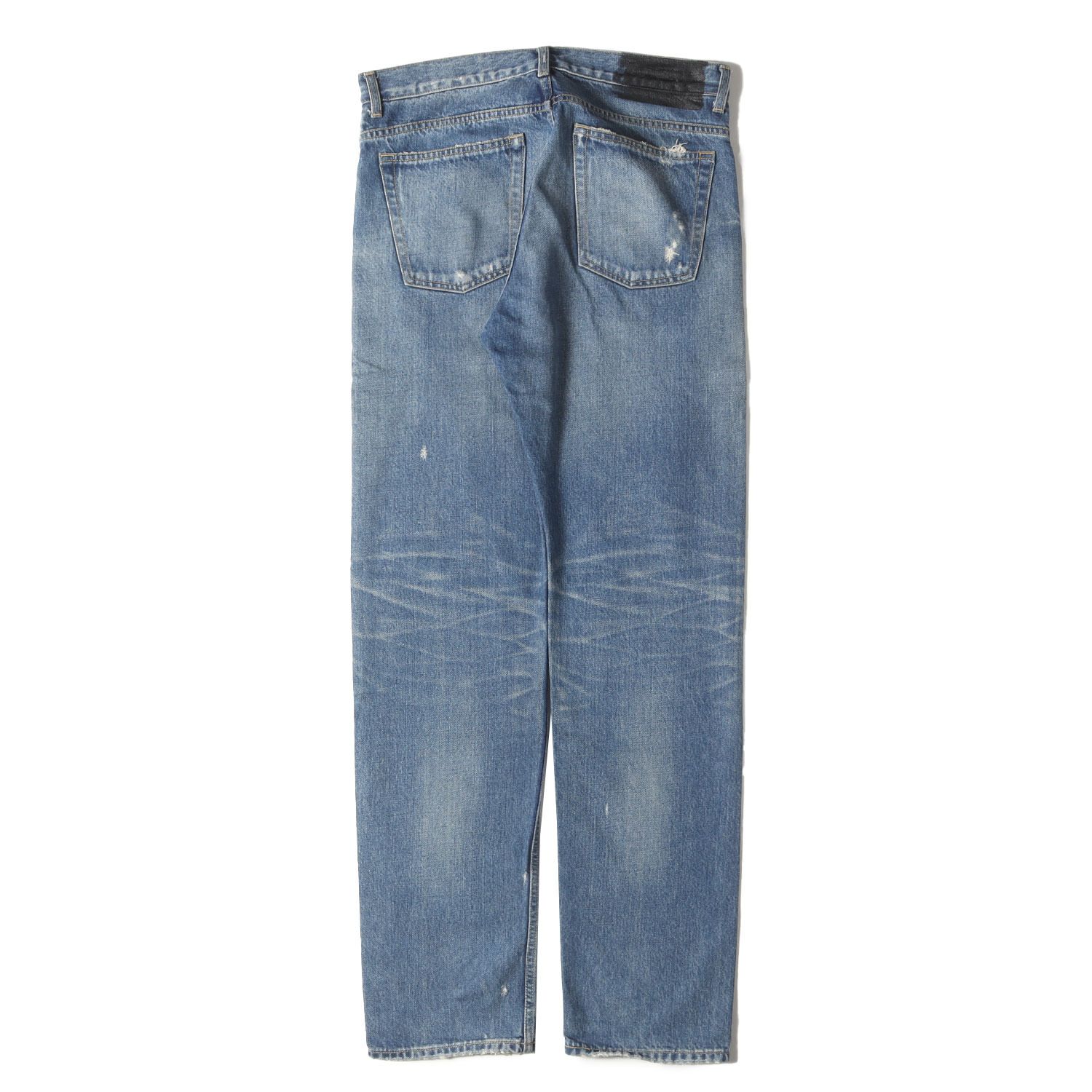 Rags McGREGOR ラグスマックレガー パンツ サイズ:32 / ダメージ加工 スリム ストレート デニム パンツ (211318101) / MADE IN JAPAN / インディゴ / ボトムス ジーンズ ジーパン【メンズ】【中古】 Rags McGREGOR ラグスマックレガー パンツ サイズ:32 / ダメージ加工