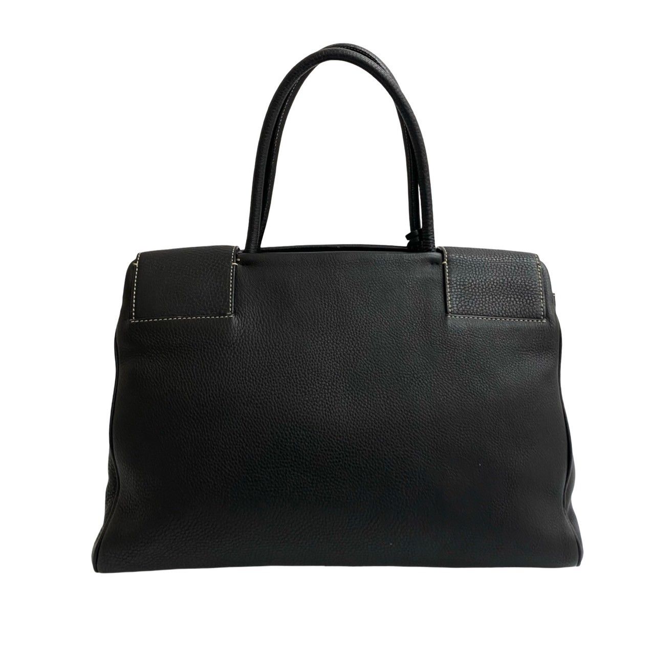 極 美品 希少品 PRADA プラダ ロゴ エンボス レザー 本革