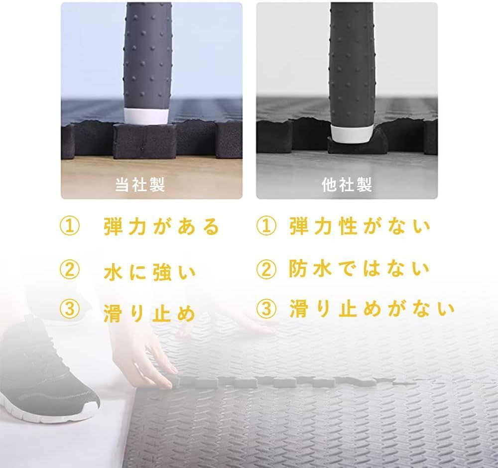大判 厚手 ジョイント トレーニングマット 60x60x1.2cm 6枚