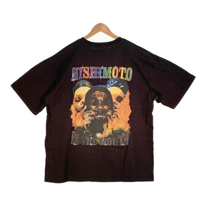 NISHIMOTO IS THE MOUTH ニシモトイズザマウス Rap S/S Tee ショートスリーブ ラップ Tシャツ プリント ブラック  Size 2XL - メルカリ