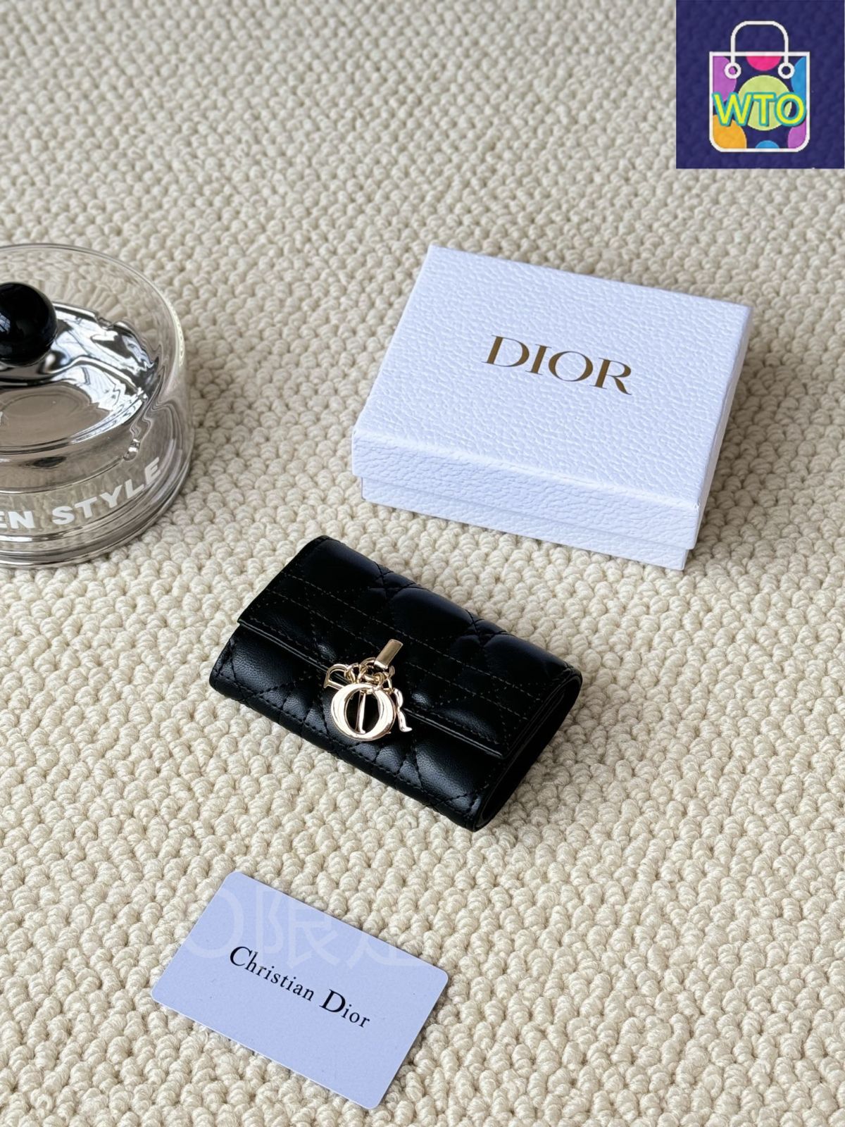 今日特価】My Dior Glycine ウォレット, ラズベリーピンク, 藤の