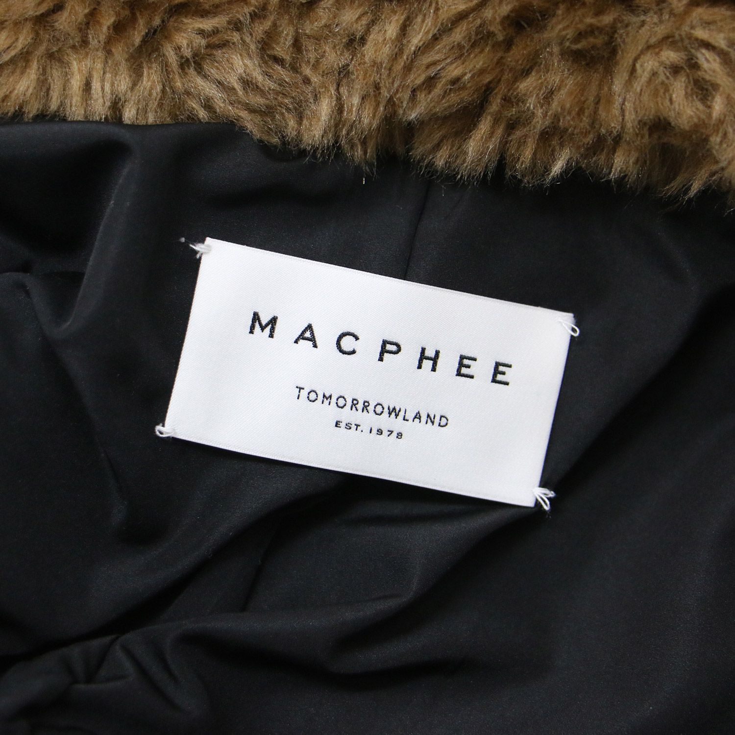 美品 MACPHEE マカフィー ジャケット ファー 23春夏 キャメル ブラウン 