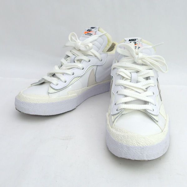 NIKE × Sacai ◇スニーカー/ブレーザー ロー/ホワイト パテント