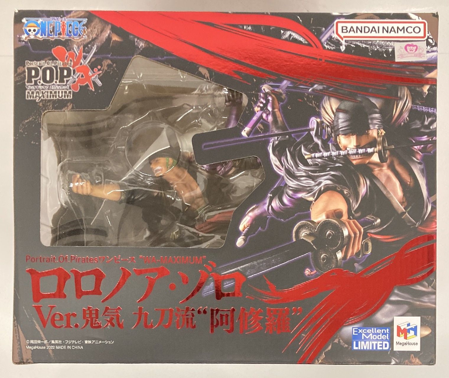 メガハウス P.O.P WA-MAXIMUM ロロノア・ゾロ Ver.鬼気 九刀流 阿修羅