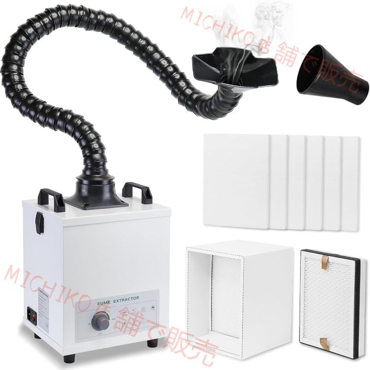 吸煙器 卓上はんだ吸煙器 ヒューム抽出器 100W静電気防止排煙器 強化フィルターエレメントを備えた3段階ろ過システム 煙抽出器 はんだ付け煙抽出器 溶接煙抽出器 彫刻機フィルター抽出器 S er Fume Extractor
