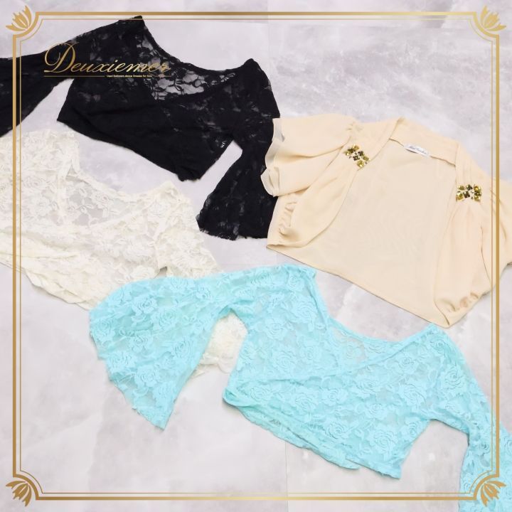 ベリーダンス 衣装 チョリ トップス 全4点 セット まとめ売り ブラック