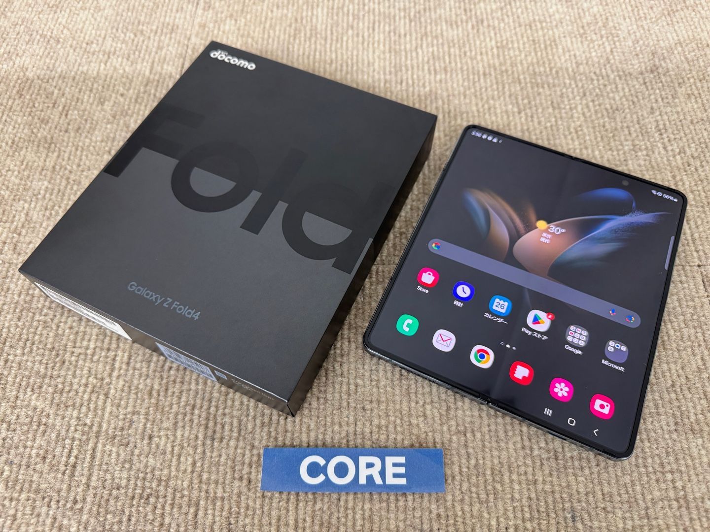 新品同様】SAMSUNG Galaxy Z Fold4 256GB SC-55C グレイグリーン
