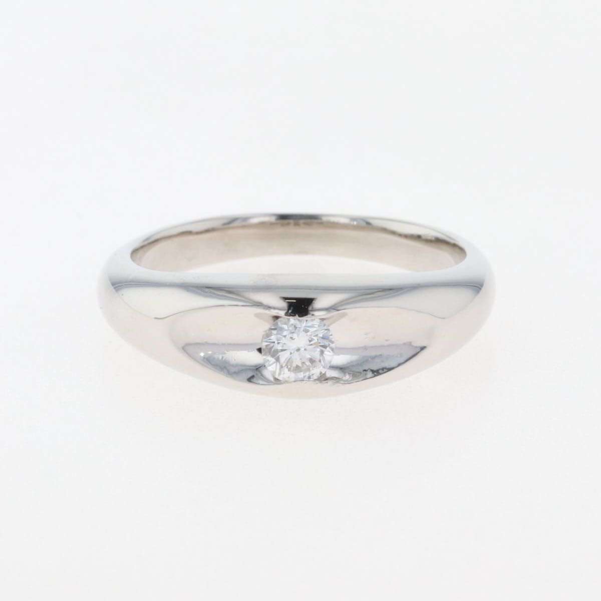 ダイヤモンド デザインリング プラチナ 指輪 リング 14号 Pt850  