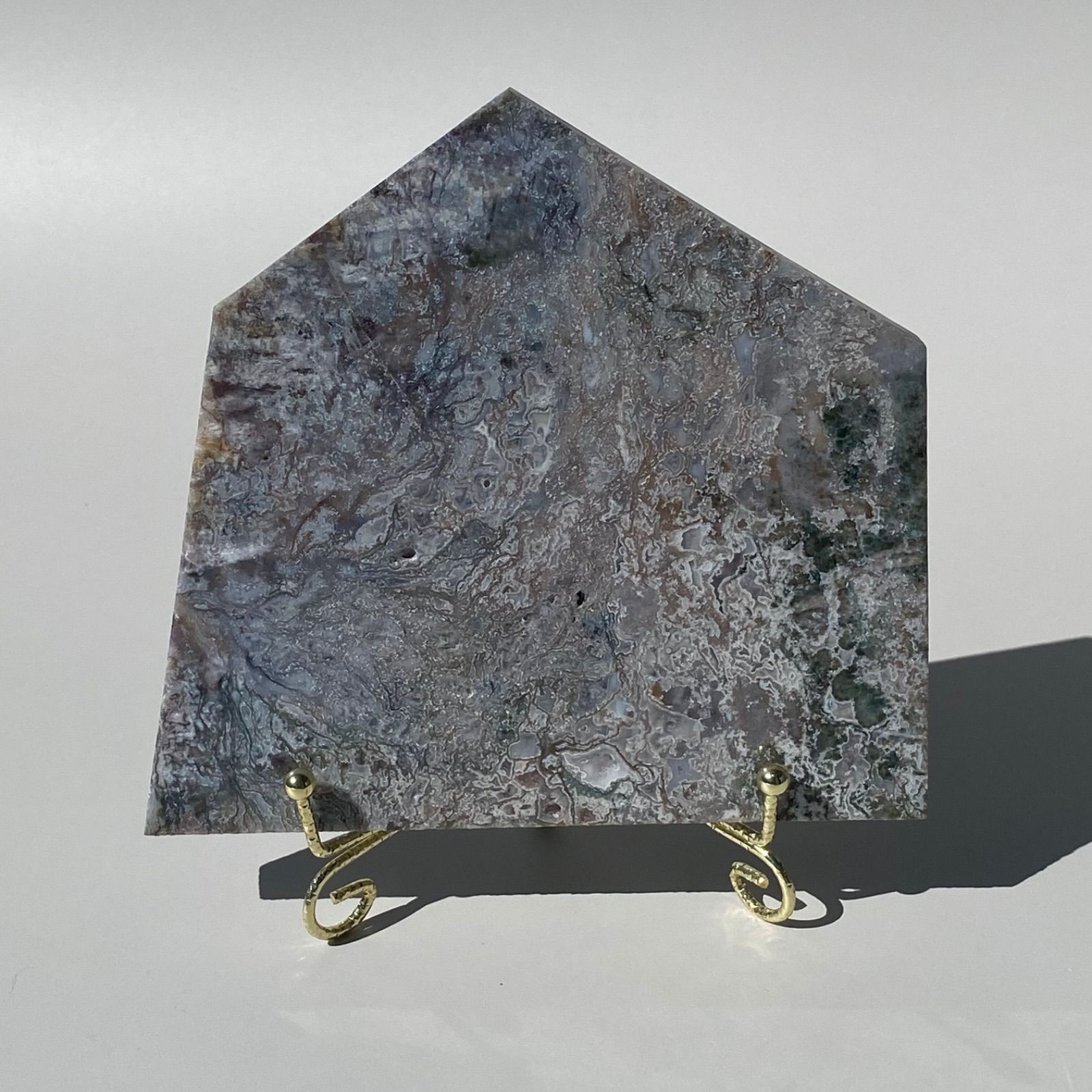 オーシャンジャスパー BIG ハート カラフル マダガスカル産 396g