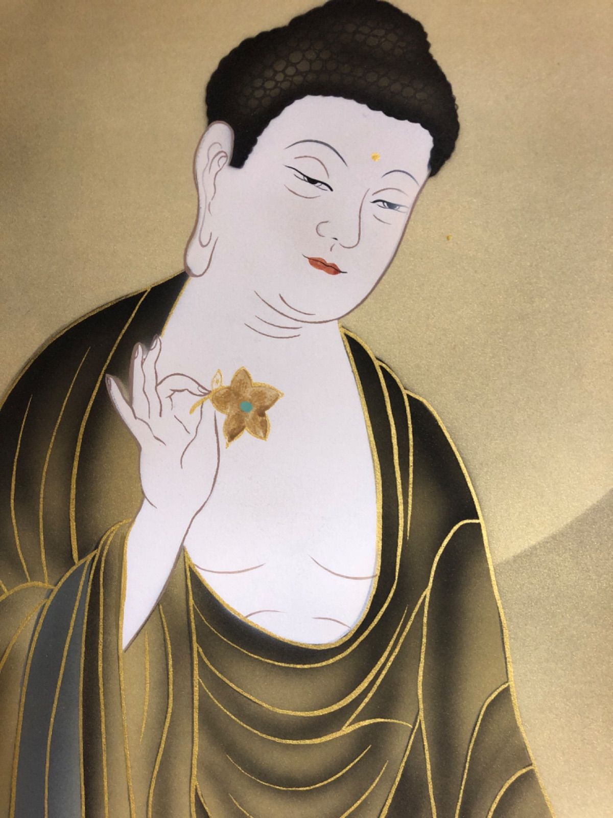 M1240 仏画 仏教美術「三途の川」紙本 肉筆 Yahoo!オークション - 51-71 紙本肉筆仏画十三仏仏教美術