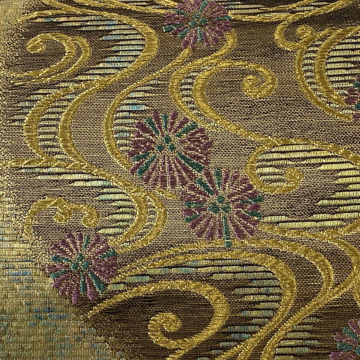 【美品】袋帯 六通 本金箔 月下松 3446a.jpg