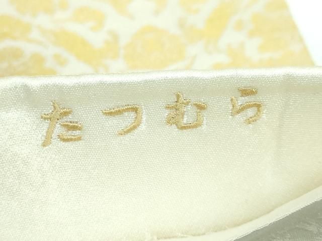 全通柄袋帯 山羊花卉文錦