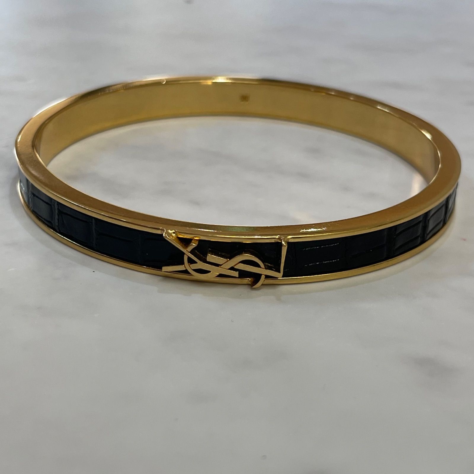 □SAINT LAURENT サンローラン カサンドラ バングル A25-2629 - メルカリ