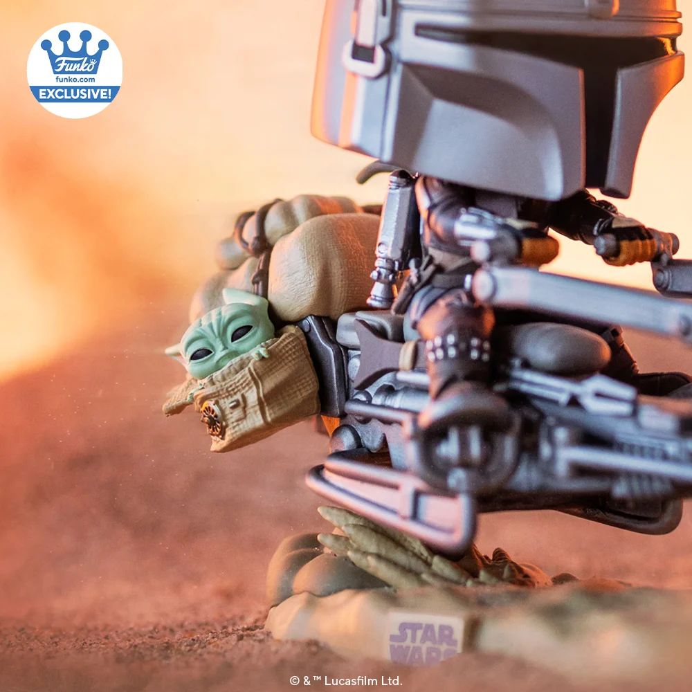 Funko Pop スターウォーズ マンダロリアン スピーダー グローグー Funko グローグー withアンゼランのドロイドスミス amazon限定