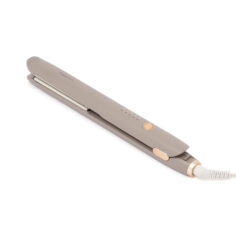 Francfranc フランフラン サロン ストレートアイロン グレージュ 5段階温度調整 ヘアアイロン うるおいキープ プレゼント ギフト 贈り物