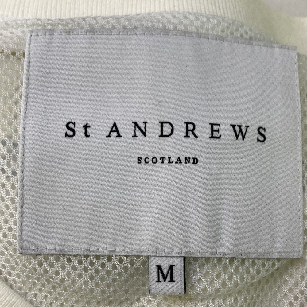 サイズ：M ST ANDREWS セントアンドリュース  2WAY 裏メッシュ 長袖ブルゾン  ホワイト系 [240101432151] ゴルフウェア レディース ストスト サイズ：M ST ANDREWS セントアンドリュース 2WAY 裏メッシュ