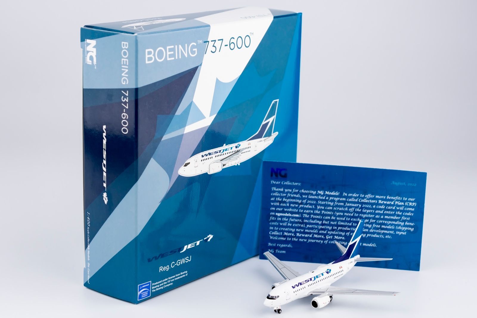NGmodel ウエストジェット 737-600 C-GWSJ 1/400 76013 【公式通販】