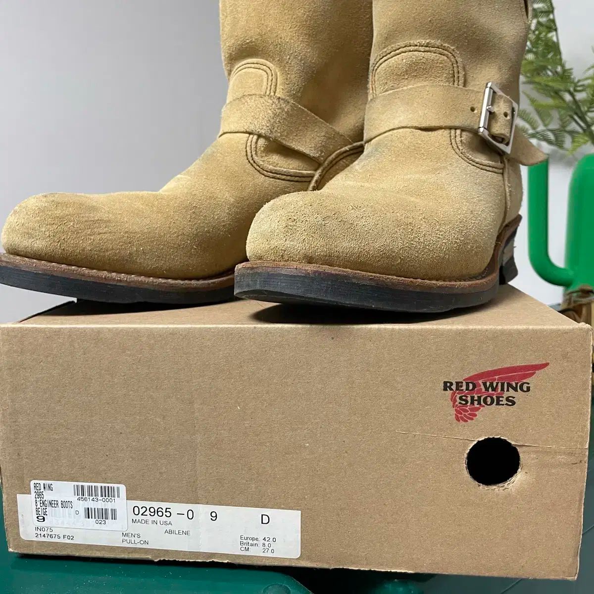 RED WING 2965 9.5D 27.5㎝ ベージュ