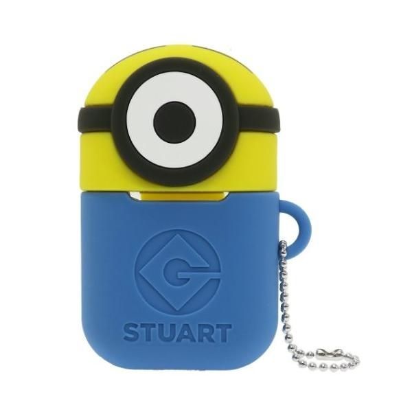 エアーポッズ ケース ミニオンズ AirPods シリコンケース ユニバーサル映画 スチュアート かわいい ギフト雑貨 キャラクタークリスマ