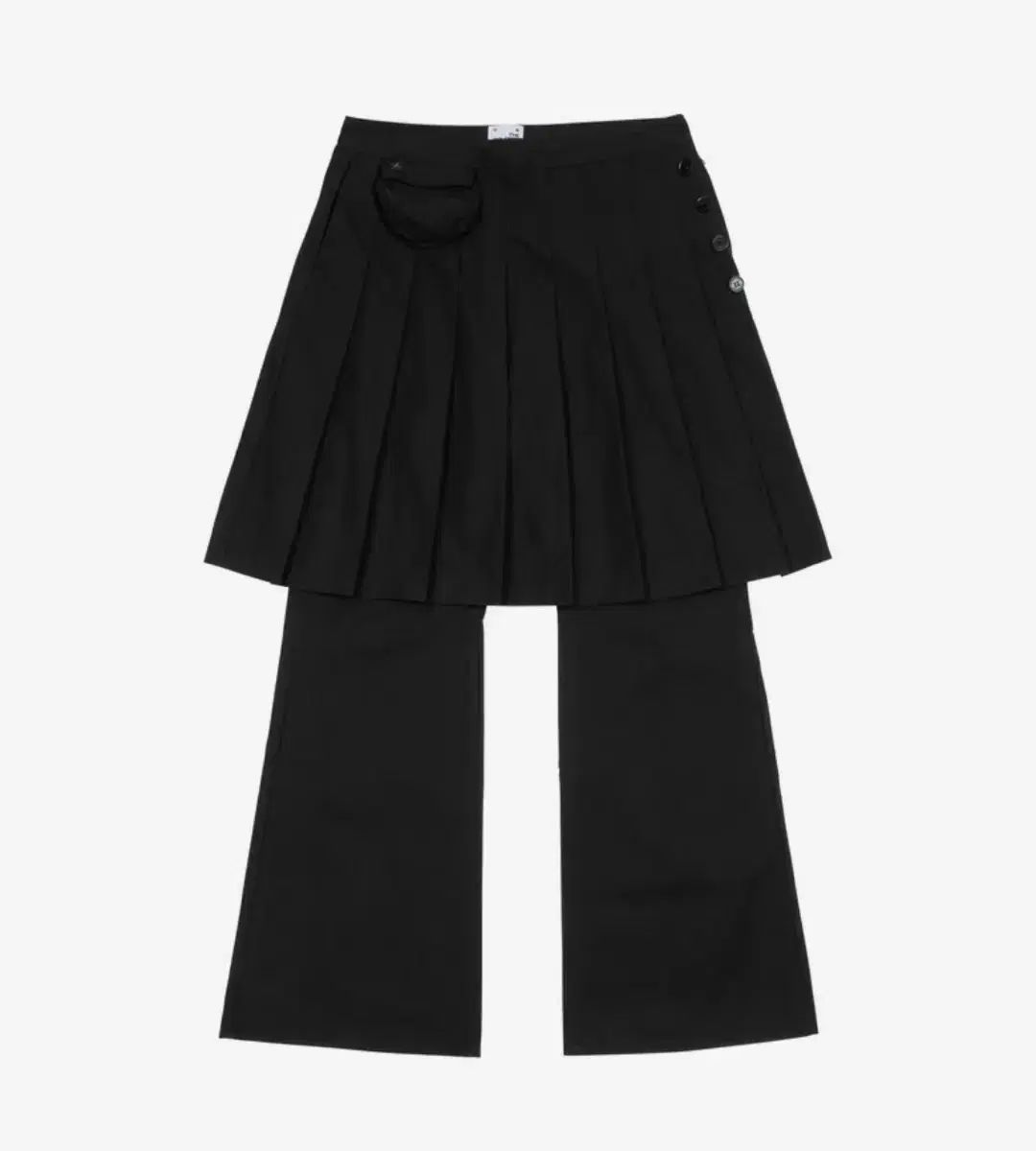 ザ コールド ディストリクト モーメント スカート レイヤード パンツ 黒 M size