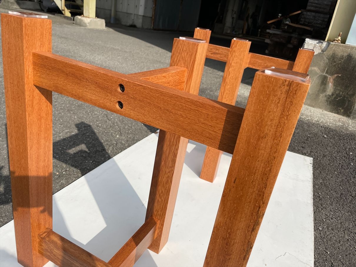 花林テーブル脚 1セット ダイニングテーブル 一枚板 花梨 カリン