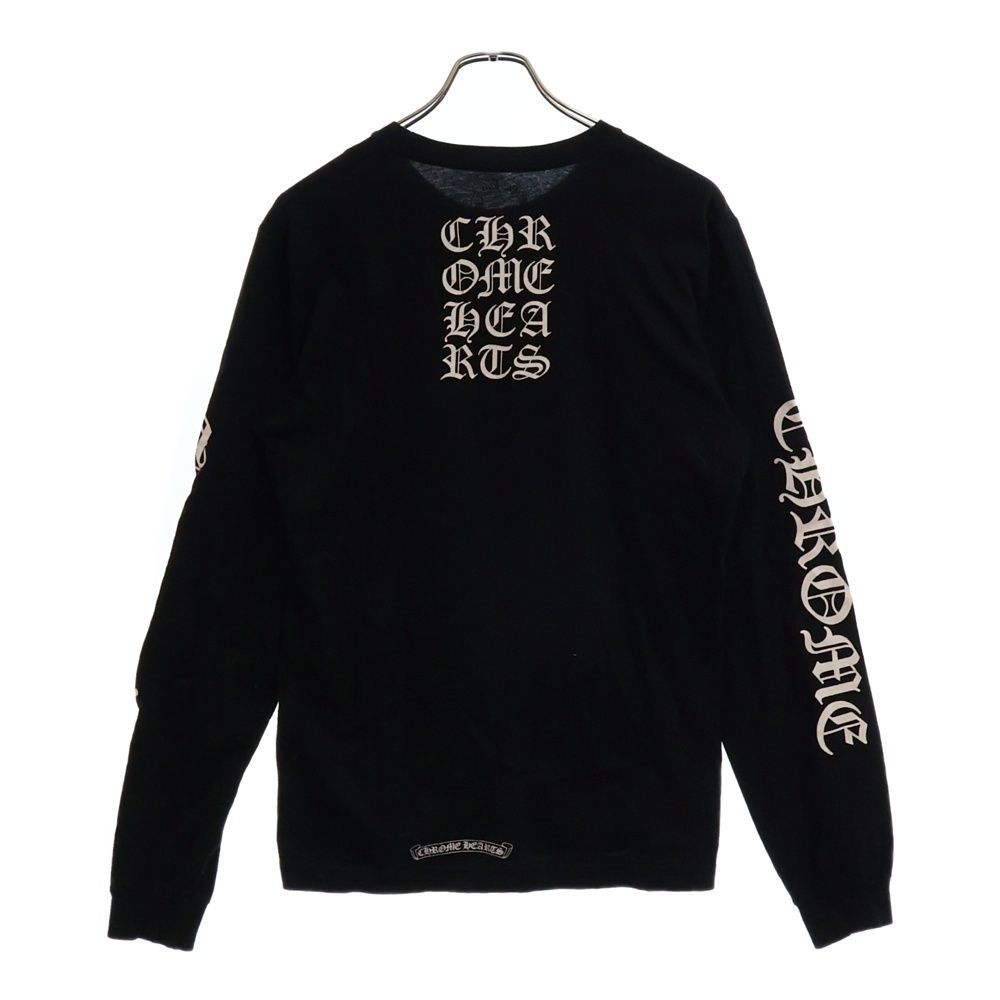 CHROME HEARTS ネックロゴロングスリーブ Tシャツ CHROME HEATRSクロムハーツ ネックロゴロングスリーブTシャツ
