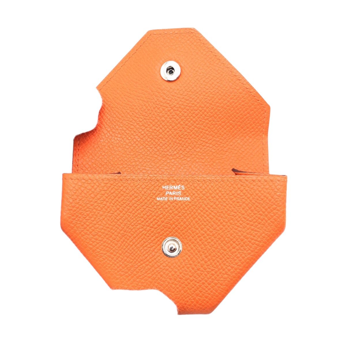 HERMES エルメス ル ヴァンキャトル オレンジ シルバー金具 ヴォー