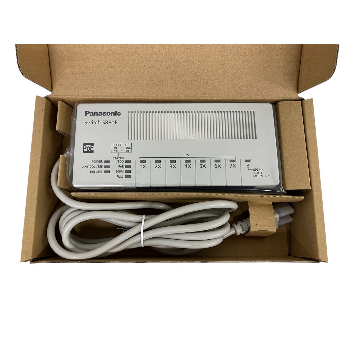 Panasonic パナソニック 8ポート PoE給電スイッチングハブ