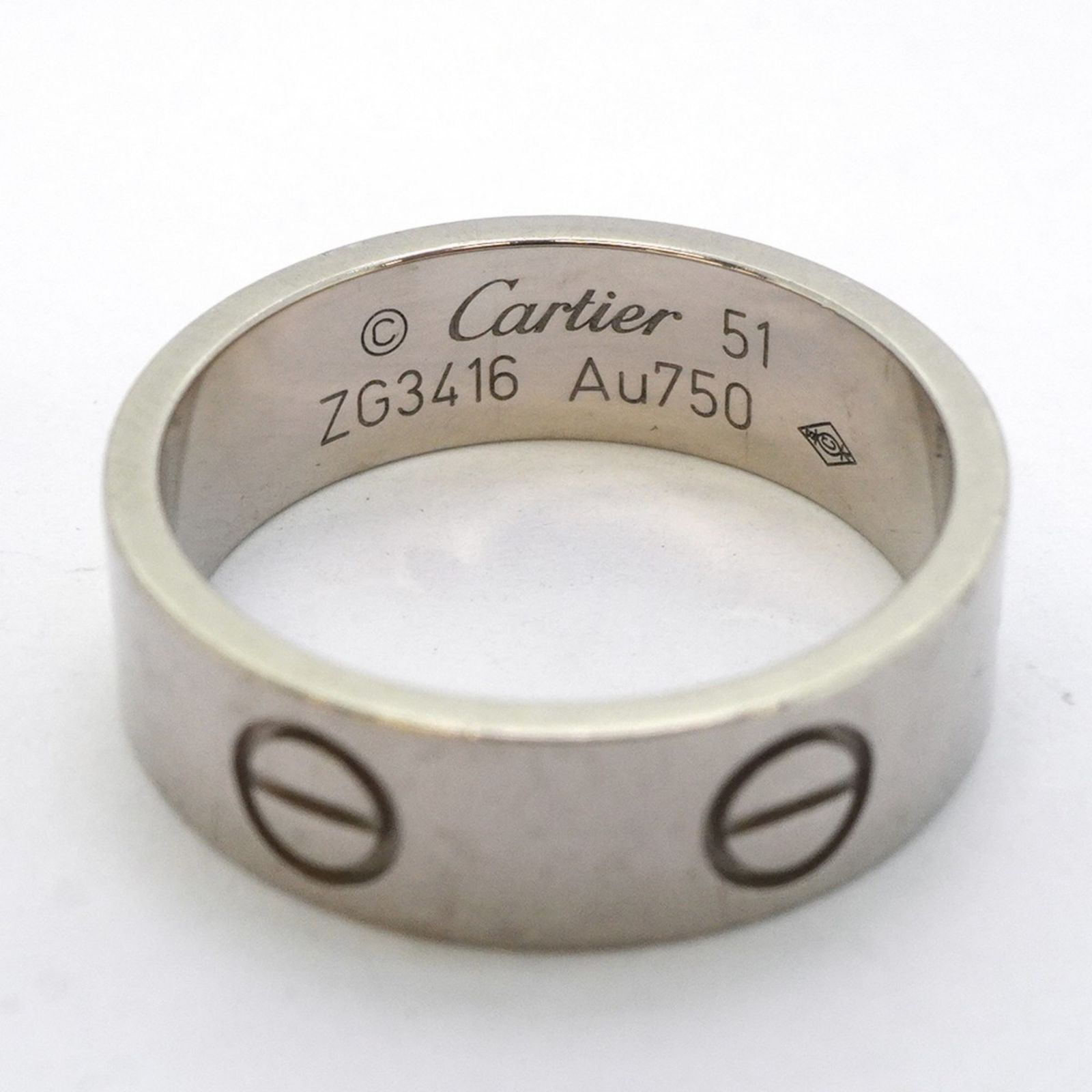 カルティエ(Cartier) カルティエ リング ラブ 18KWG ホワイト