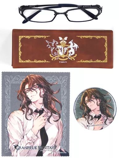 アクセサリー 非金属 キャラクター レンズ度無し ジークフリート モデル EYEWEAR 眼鏡 GRANBLUE FANTASY-グランブルーファンタジー-