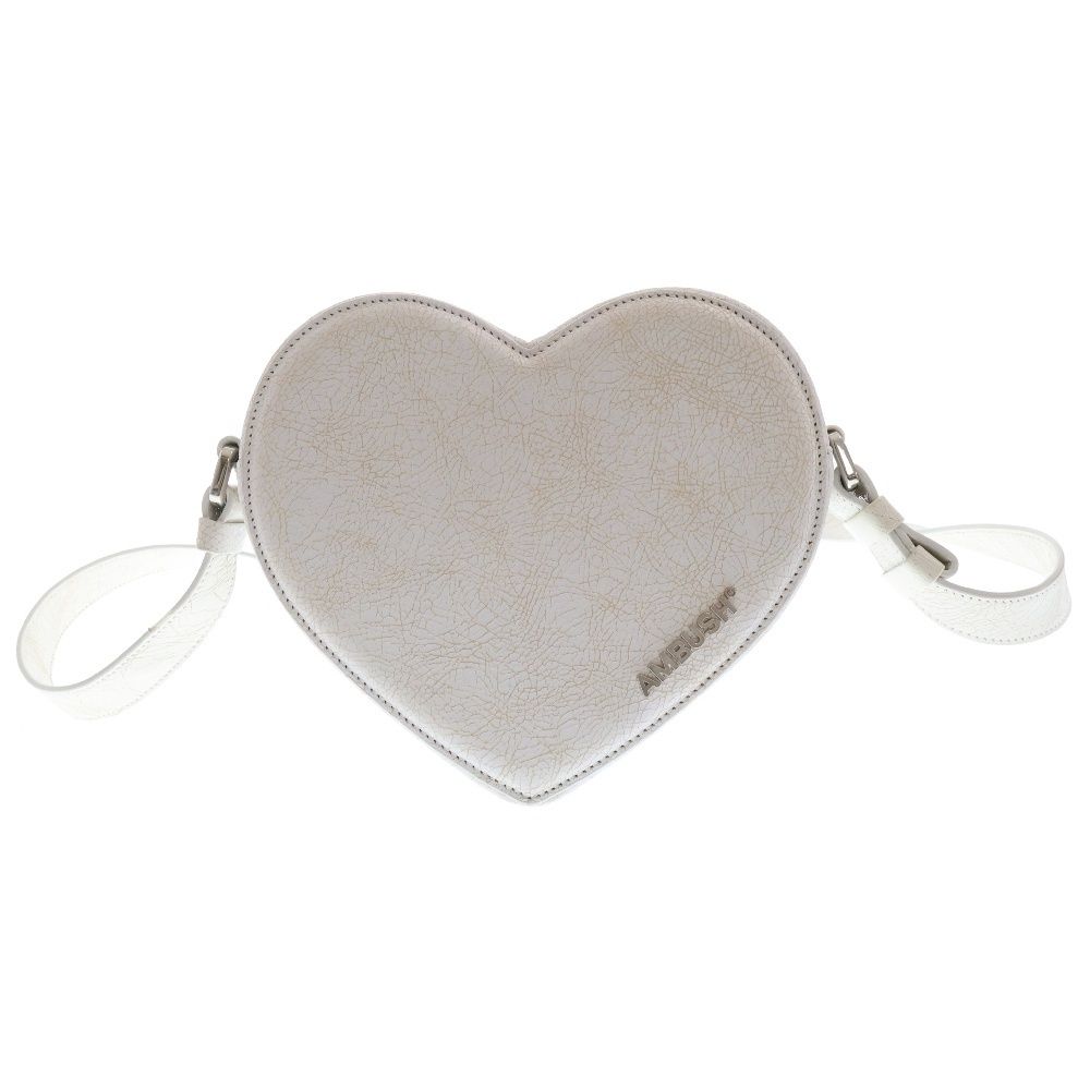 AMBUSH ハトショルタハック BWNN006S24LEA001 1000 AMBUSH (アンブッシュ) CRACKLE HEART SHOULDER BAG