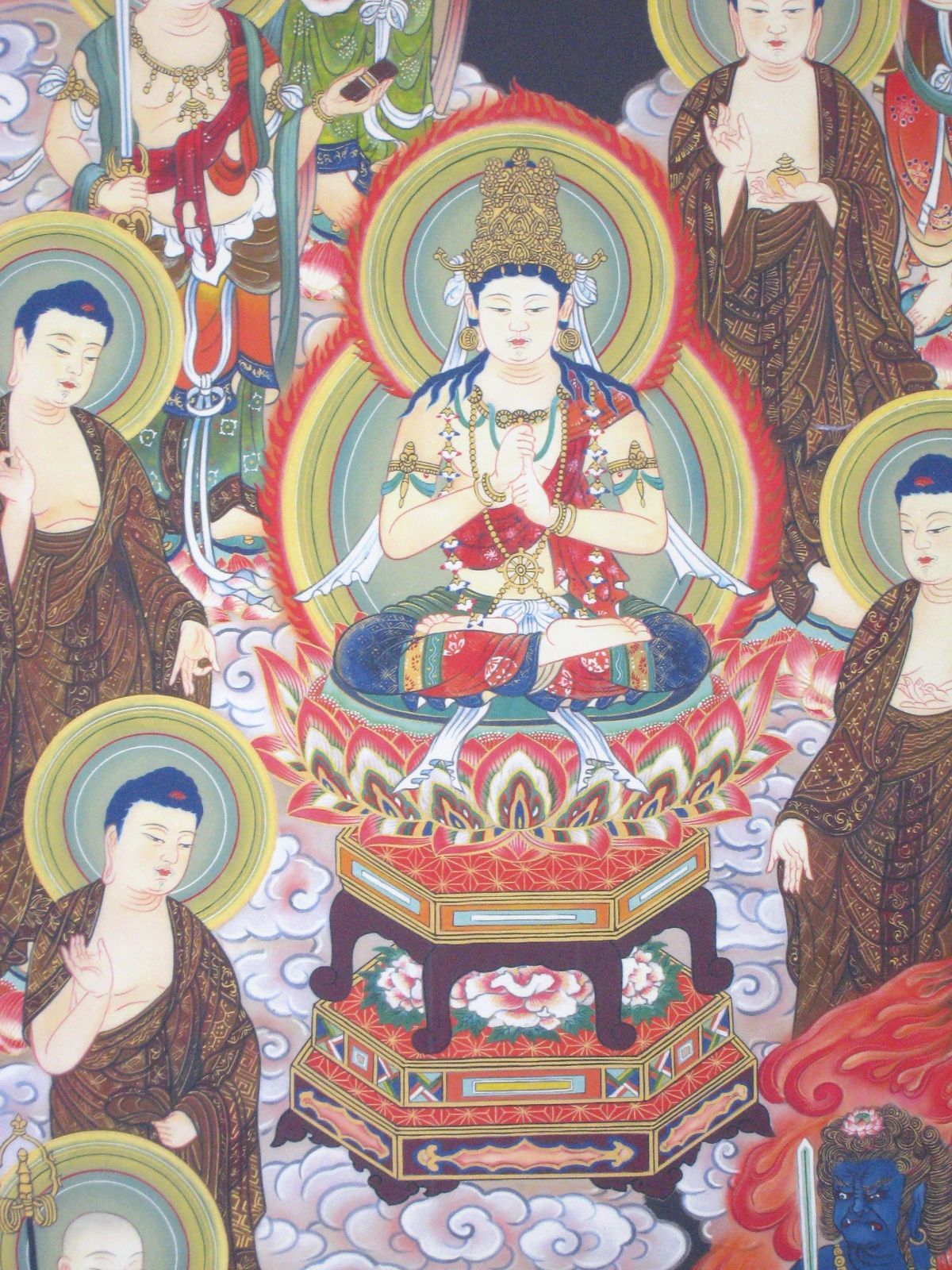 激安大特価！ 掛軸 特価品】掛け軸 真言十三佛◇恩田三澄 150 (真作・新品) 絵画