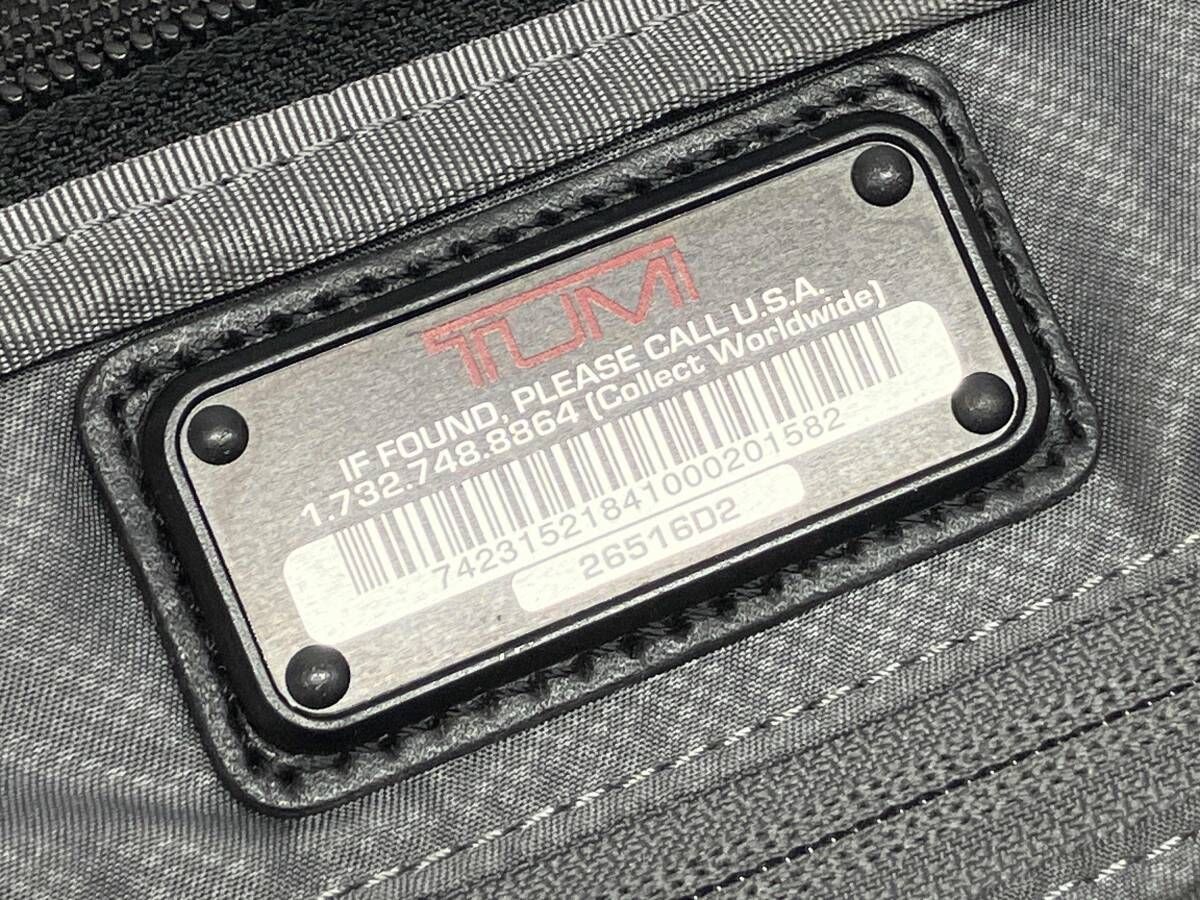 【美品】TUMI ビジネスバッグ 26516DH 2way ブリーフケース TUMI トゥミ 26516DH ALPHA T-Pass 2WAYバッグ ブリーフケース