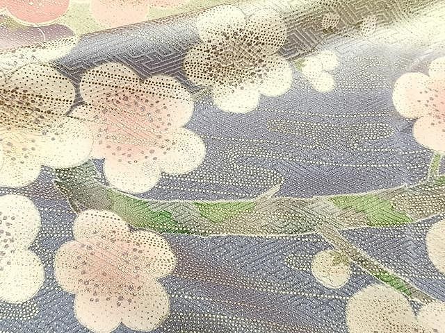 平和屋-こころ店□豪華振袖 駒刺繍 舞花文 暈し染め 金彩 正絹