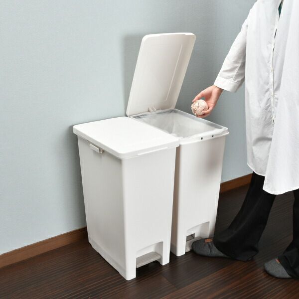 種類2:2個セット/ホワイト ゴミ箱 おしゃれ 45リットル キッチン 45l