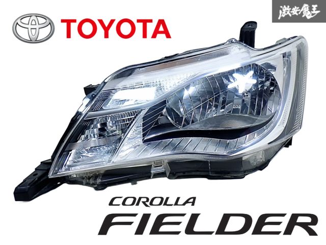 カローラアクシオ 左ヘッドライト ハロゲン 中古 トヨタ カローラ