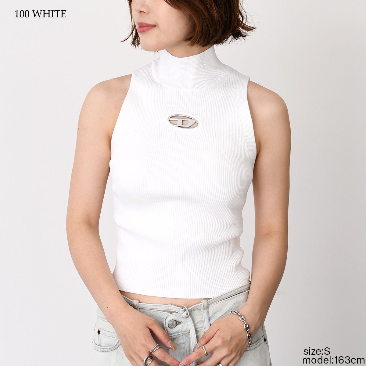 DIESEL ディーゼル トップス M-ONERVAX-TOP ノースリーブトップ A13020