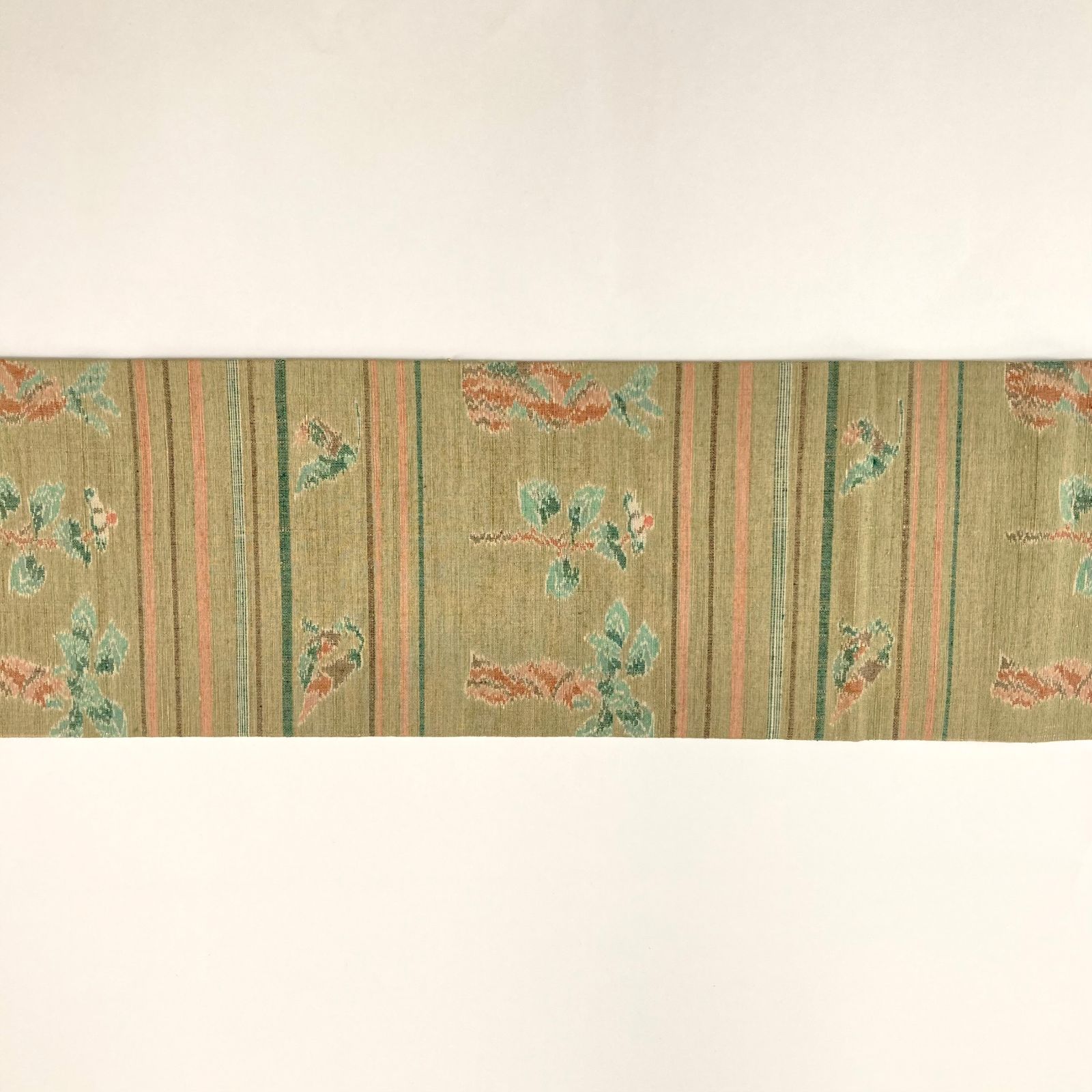 平和屋着物＊夏物 本場筑前博多織 八寸名古屋帯 紗献上 象牙色 正絹