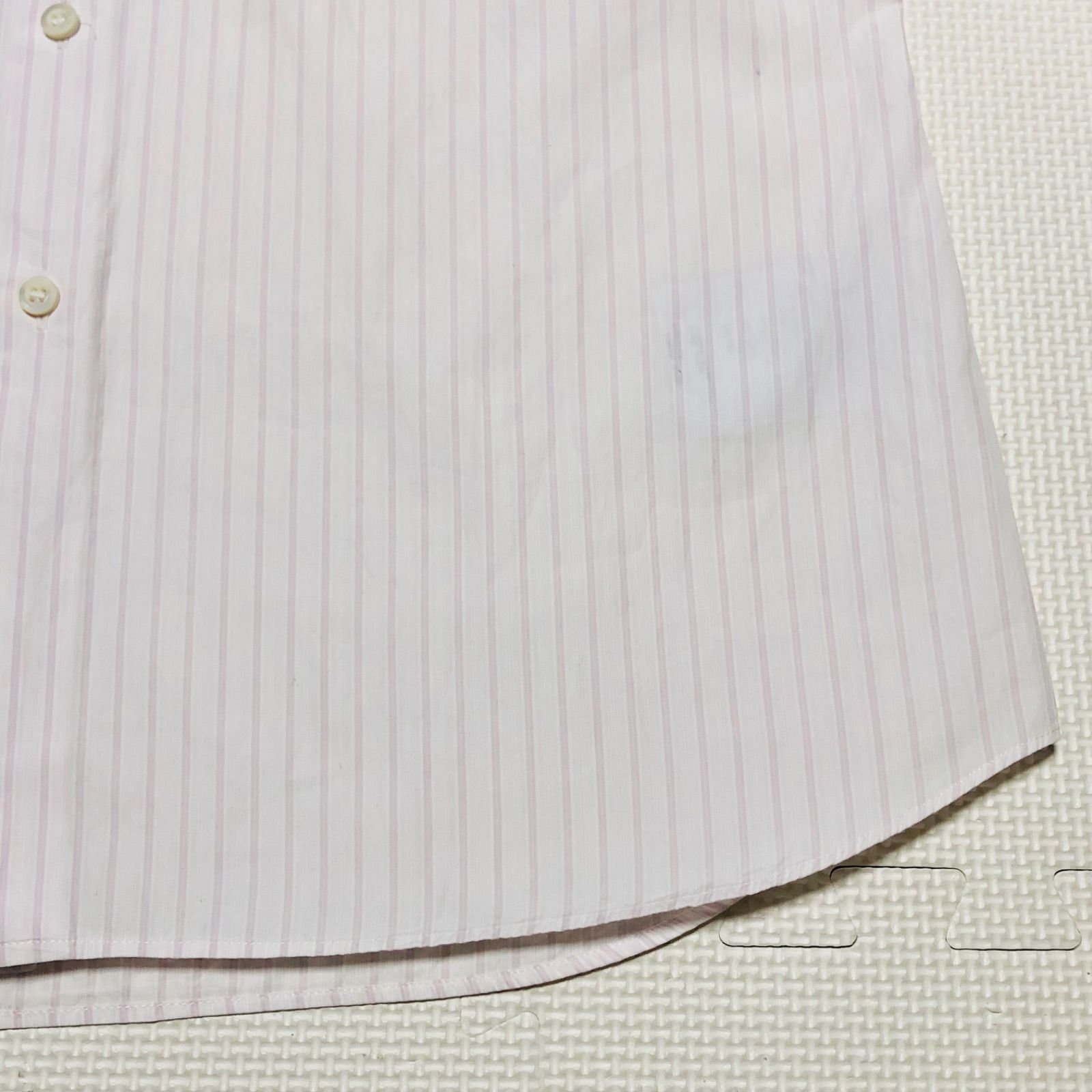 □美品□希少□PRADA プラダ ワイシャツ ドレスシャツ 長袖 ストライプ