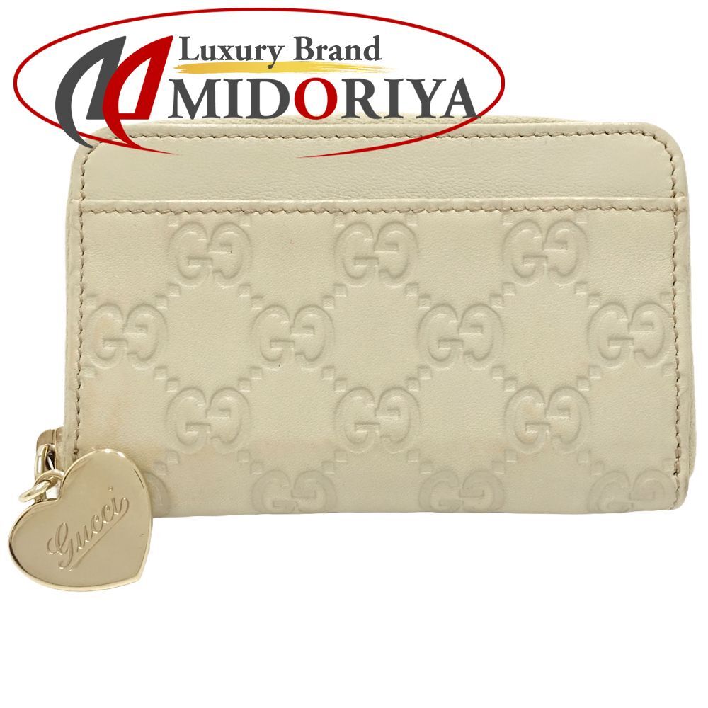 GUCCI 最高 グッチ コインケース グッチシマ キーリング付 268750 レザー アイボリー/181122【】 楽天市場】GUCCI グッチ