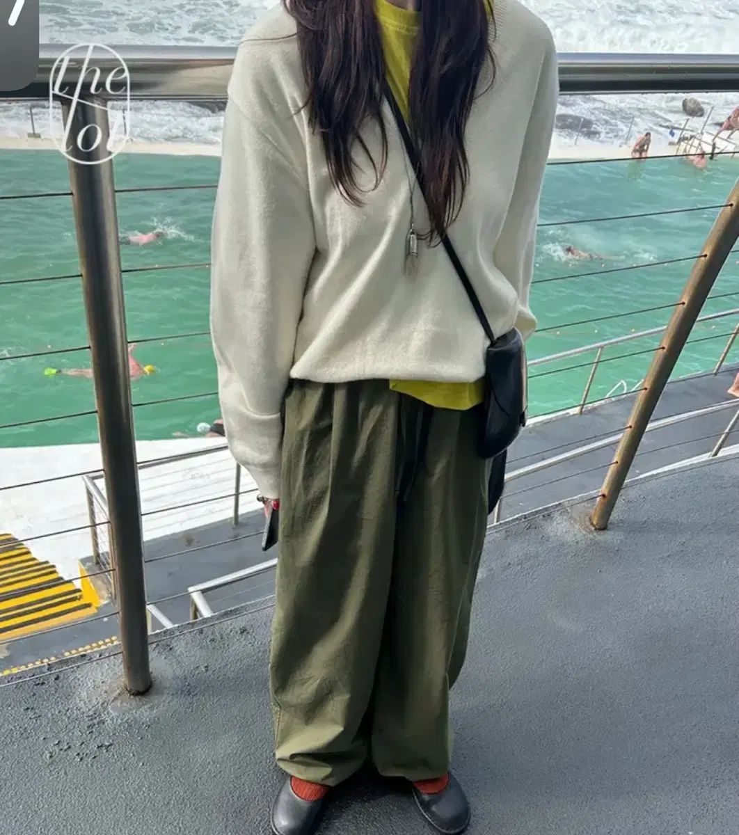 バスケット シャーリング ワイドパンツ