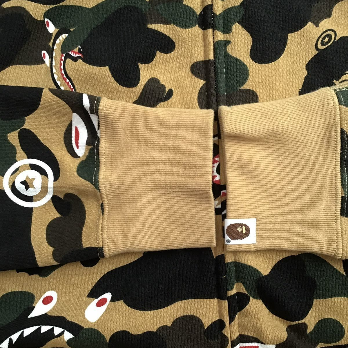 1st camo yellow シャーク パーカー Lサイズ shark full zip hoodie a